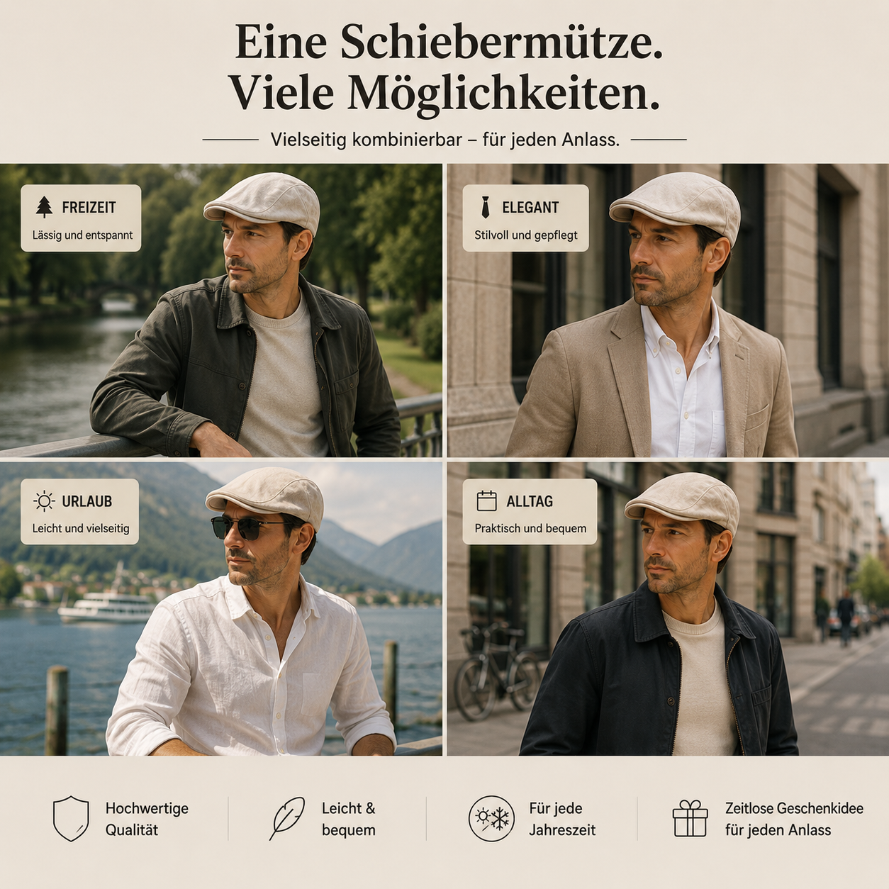 Waldoz Leinenmütze