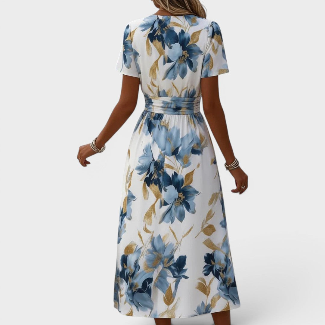 Waldoz Emilia Blumen-Wickelkleid