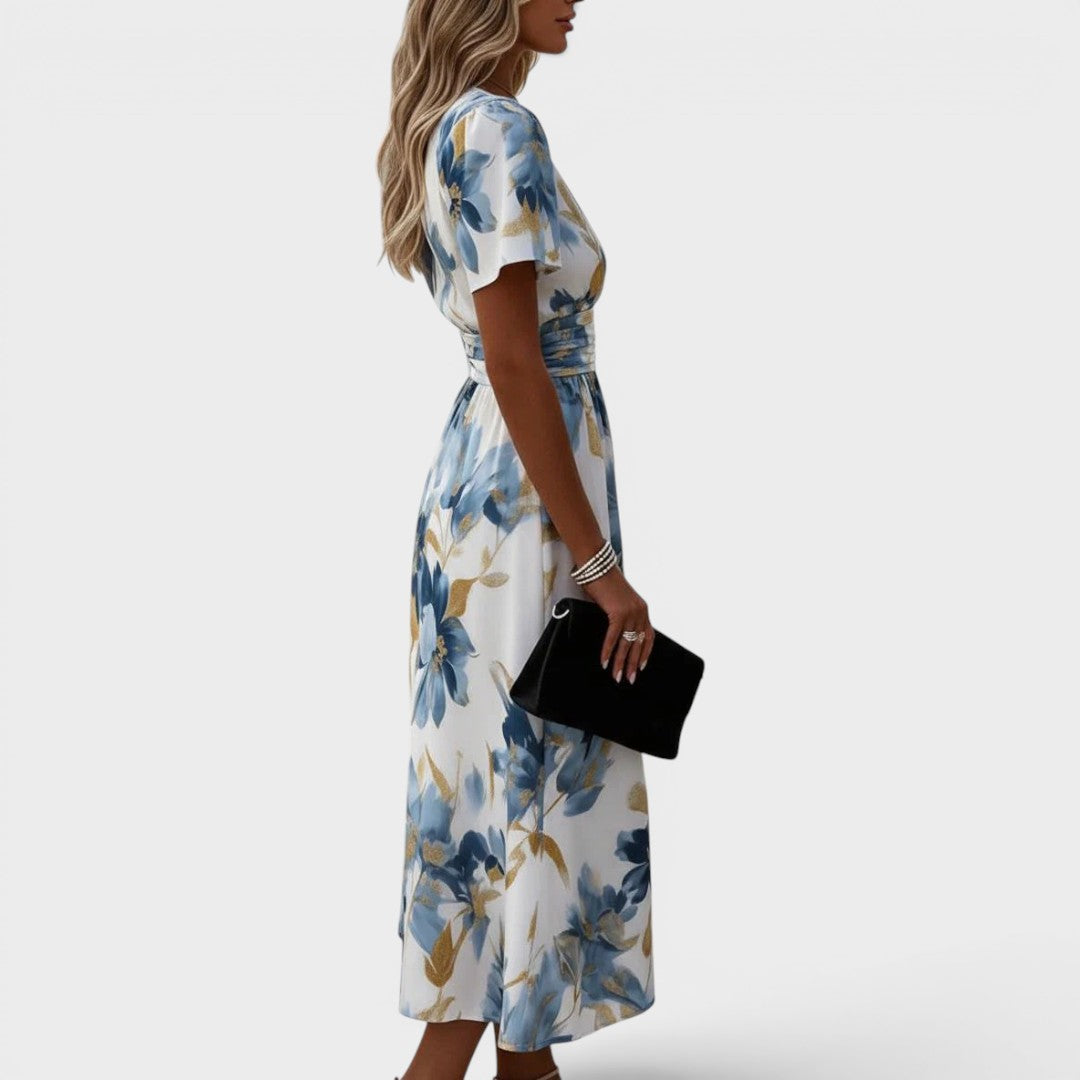 Waldoz Emilia Blumen-Wickelkleid