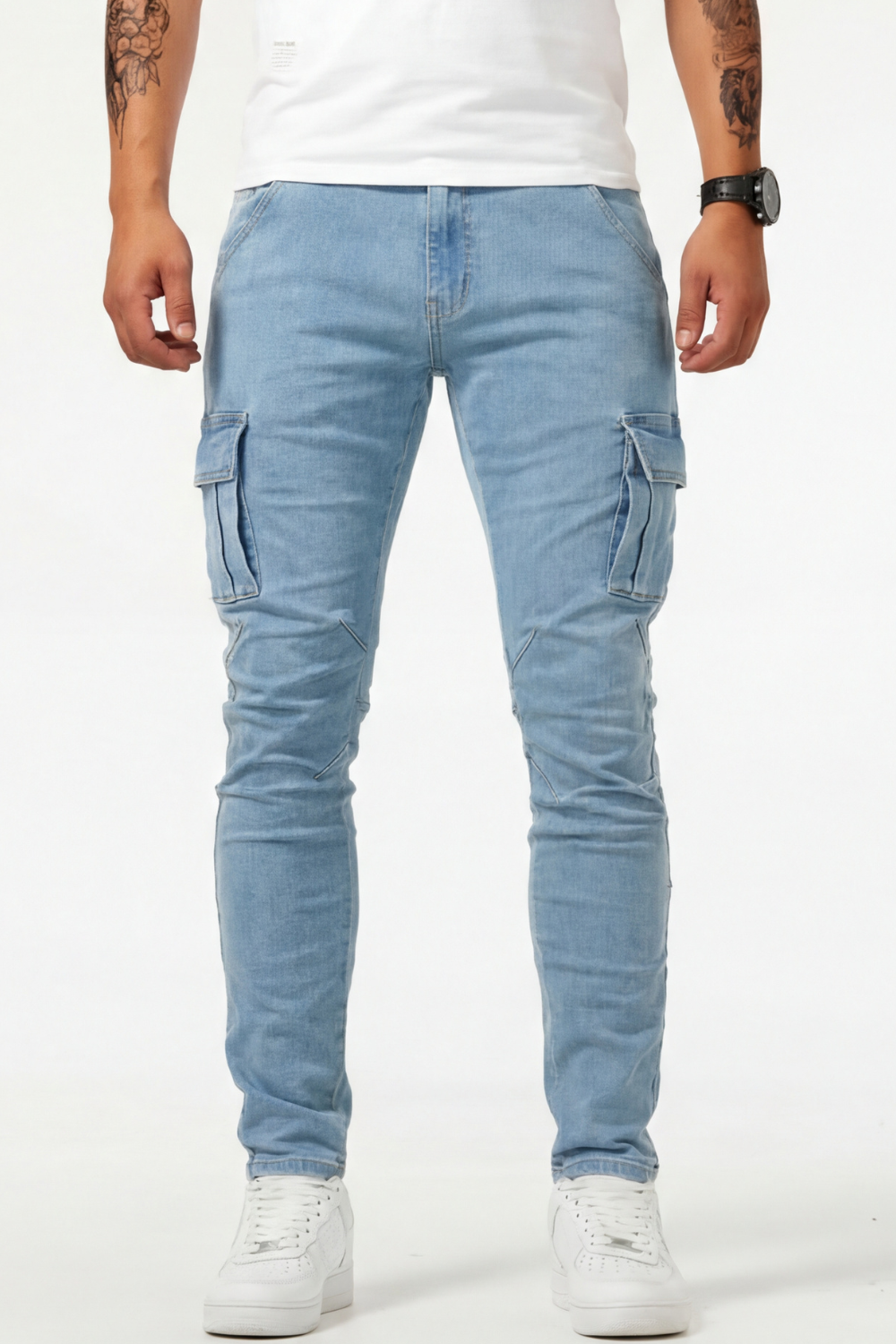 Sommerfeld | Elastische Cargo Jeans für Herren (1 kaufen, 1 GRATIS dazu)