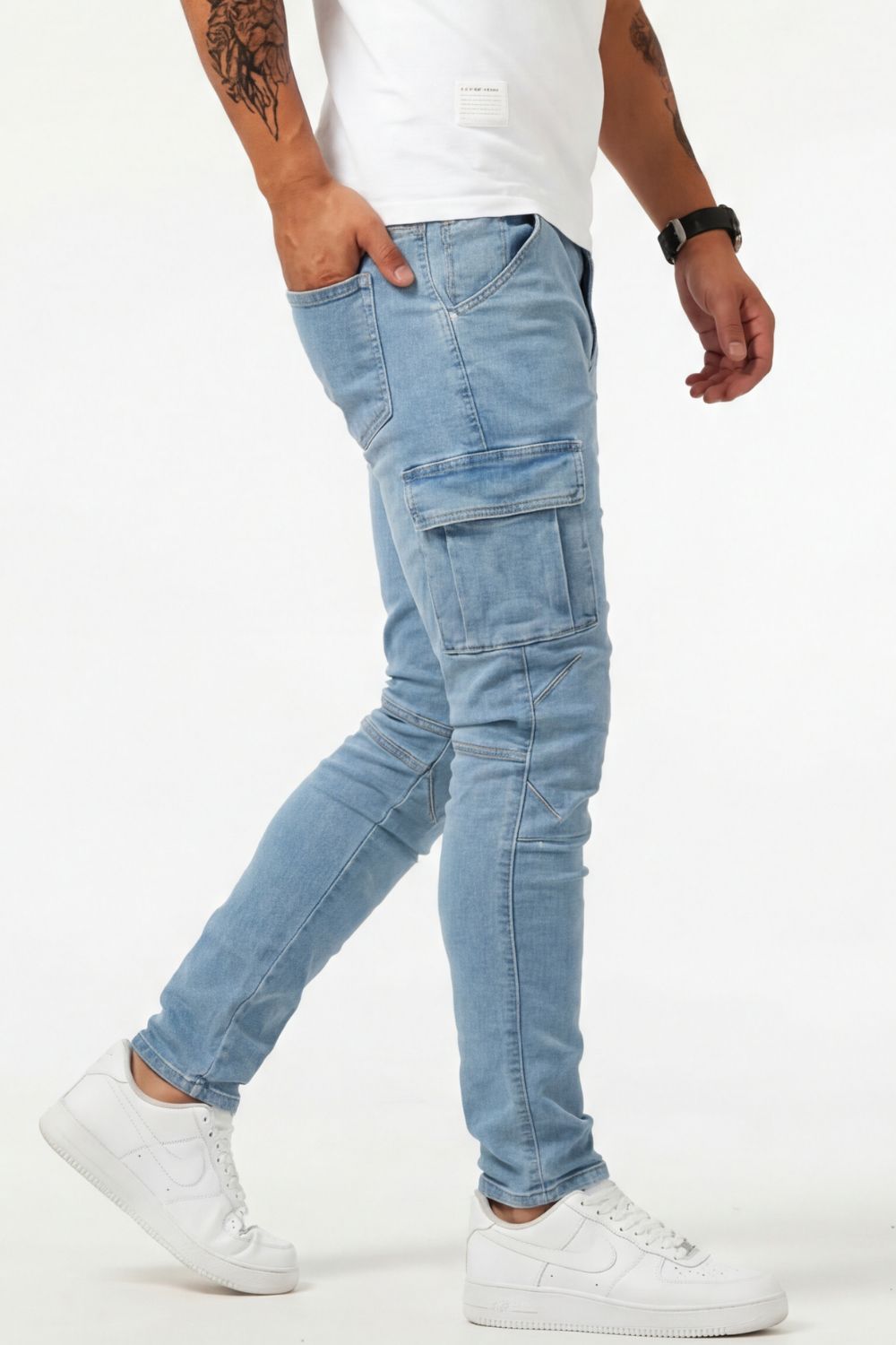 Sommerfeld | Elastische Cargo Jeans für Herren (1 kaufen, 1 GRATIS dazu)