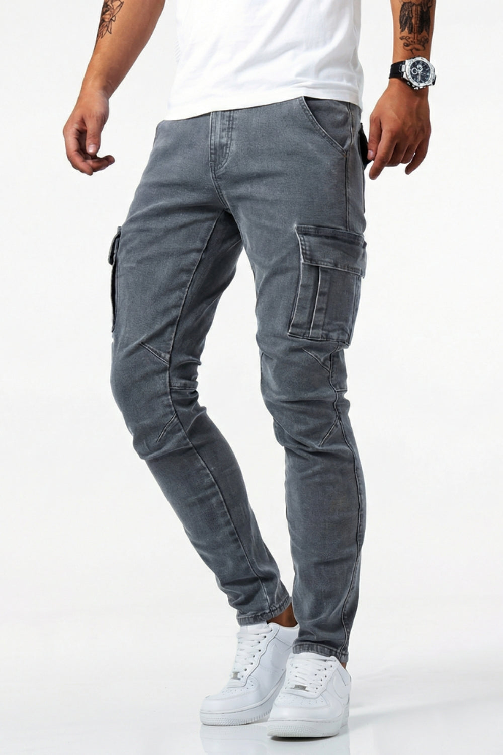 Sommerfeld | Elastische Cargo Jeans für Herren (1 kaufen, 1 GRATIS dazu)