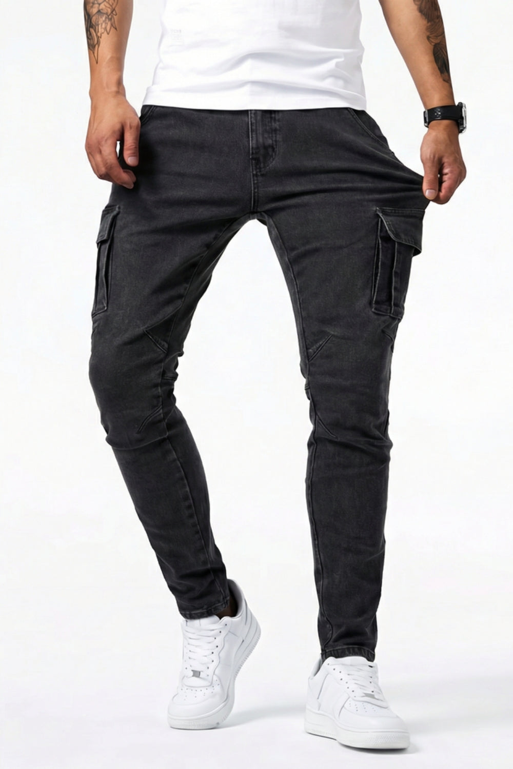 Sommerfeld | Elastische Cargo Jeans für Herren (1 kaufen, 1 GRATIS dazu)