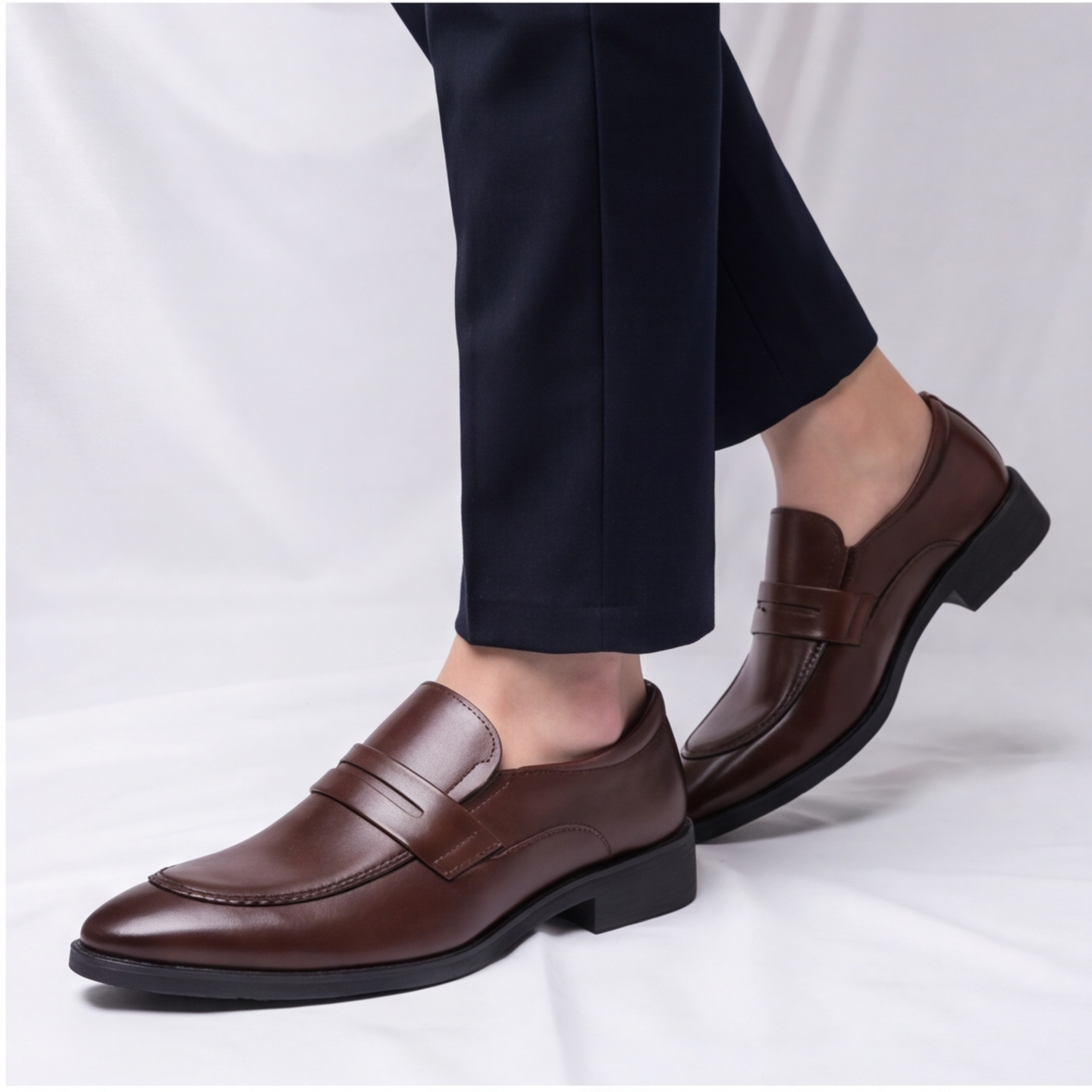 Amalfi Leather Penny Loafers