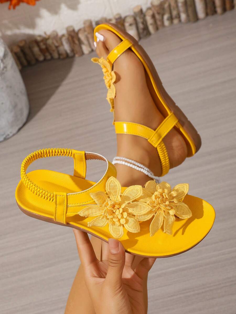 Waldoz Flora | Orthopädische Sandalen mit Blumenapplikation