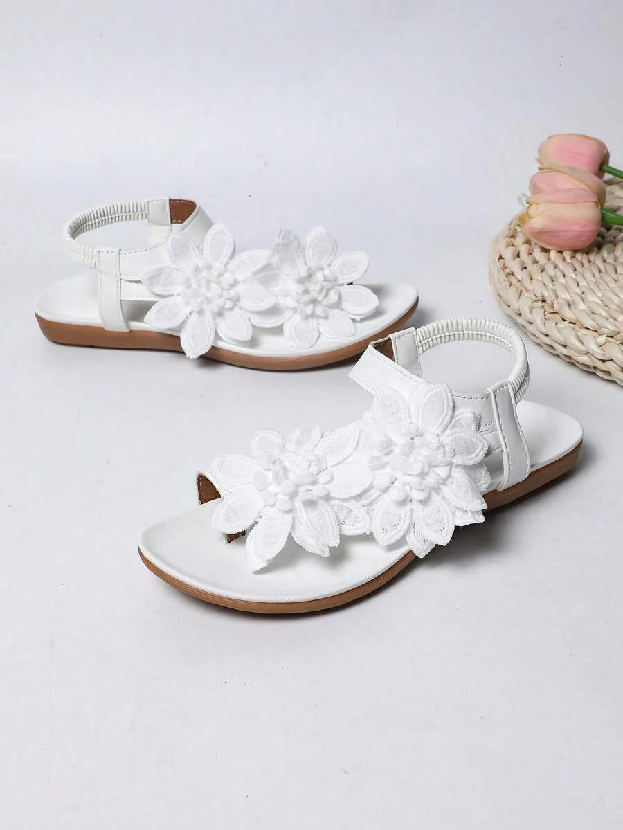 Waldoz Flora | Orthopädische Sandalen mit Blumenapplikation