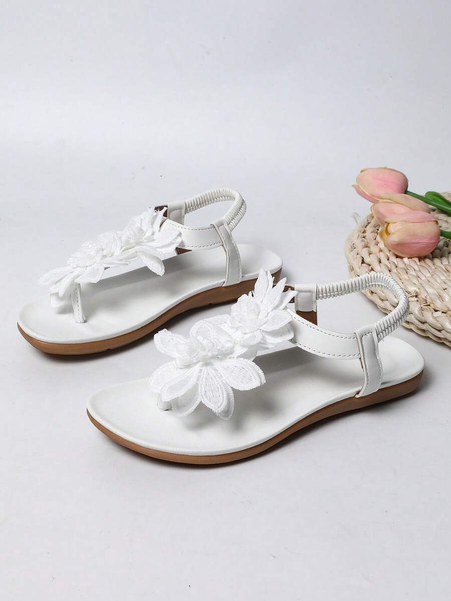 Waldoz Flora | Orthopädische Sandalen mit Blumenapplikation