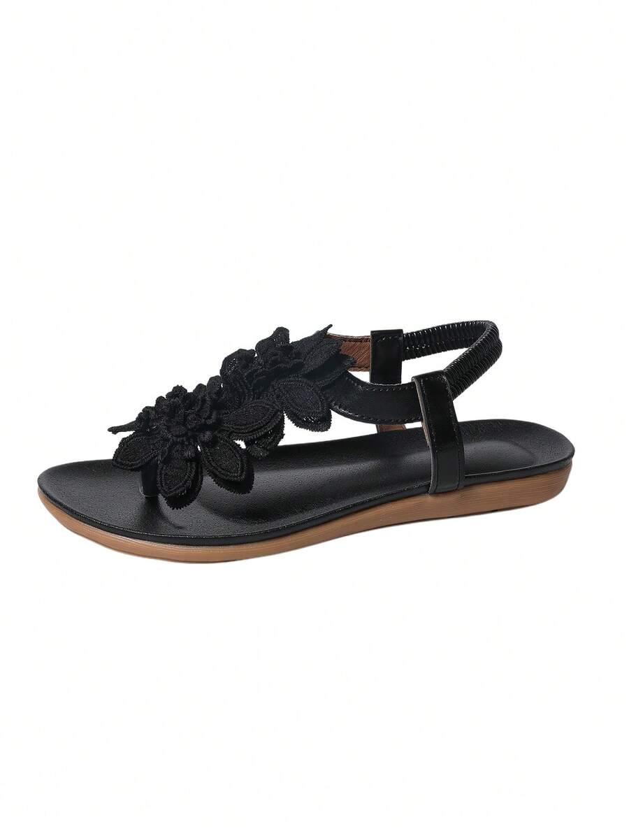 Waldoz Flora | Orthopädische Sandalen mit Blumenapplikation