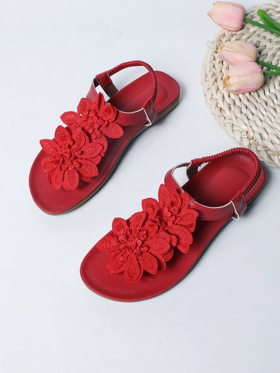 Waldoz Flora | Orthopädische Sandalen mit Blumenapplikation