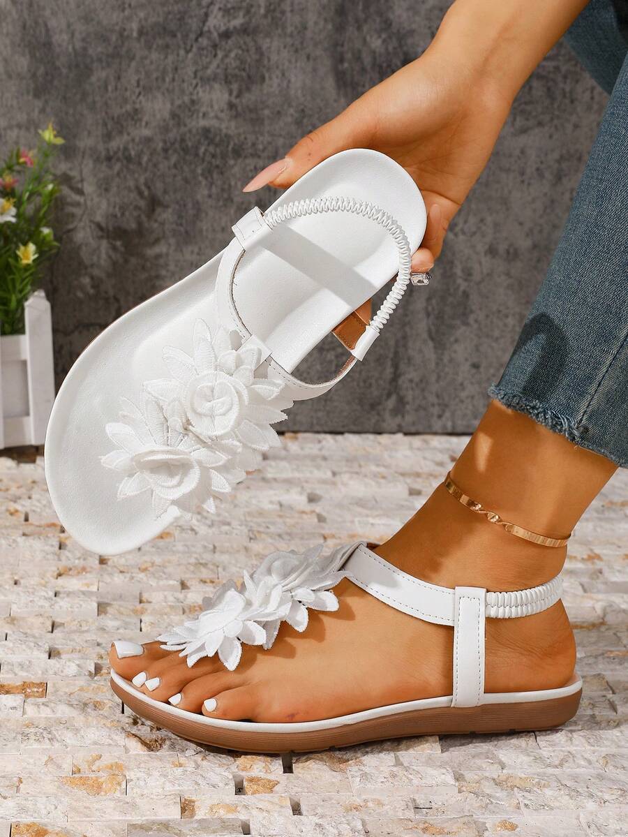 Waldoz Flora | Orthopädische Sandalen mit Blumenapplikation