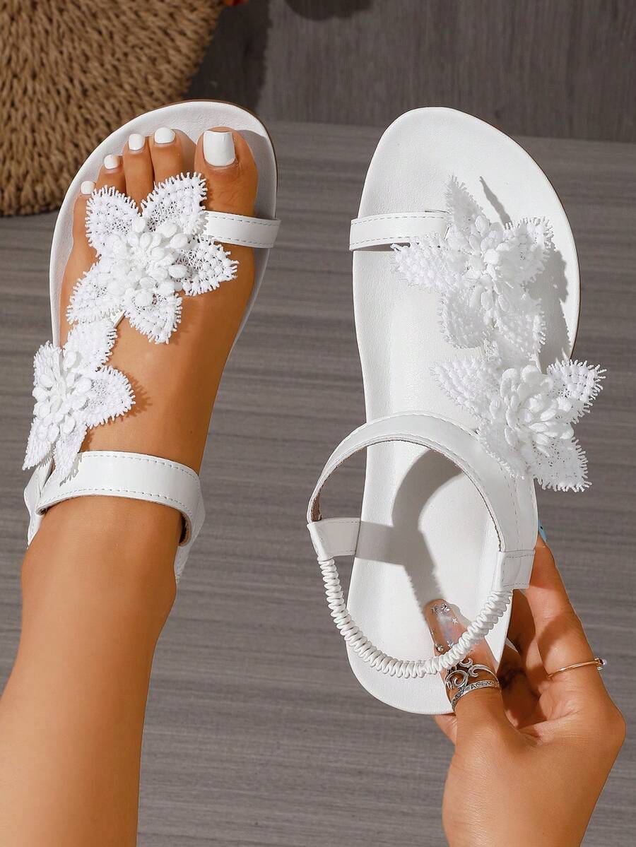 Waldoz Flora | Orthopädische Sandalen mit Blumenapplikation