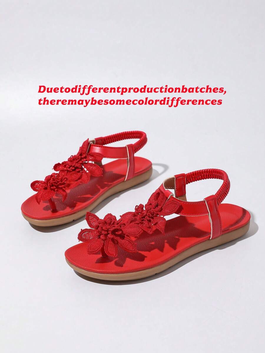 Waldoz Flora | Orthopädische Sandalen mit Blumenapplikation