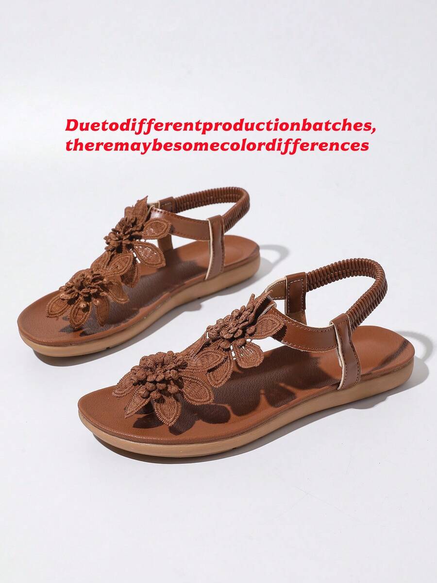 Waldoz Flora | Orthopädische Sandalen mit Blumenapplikation