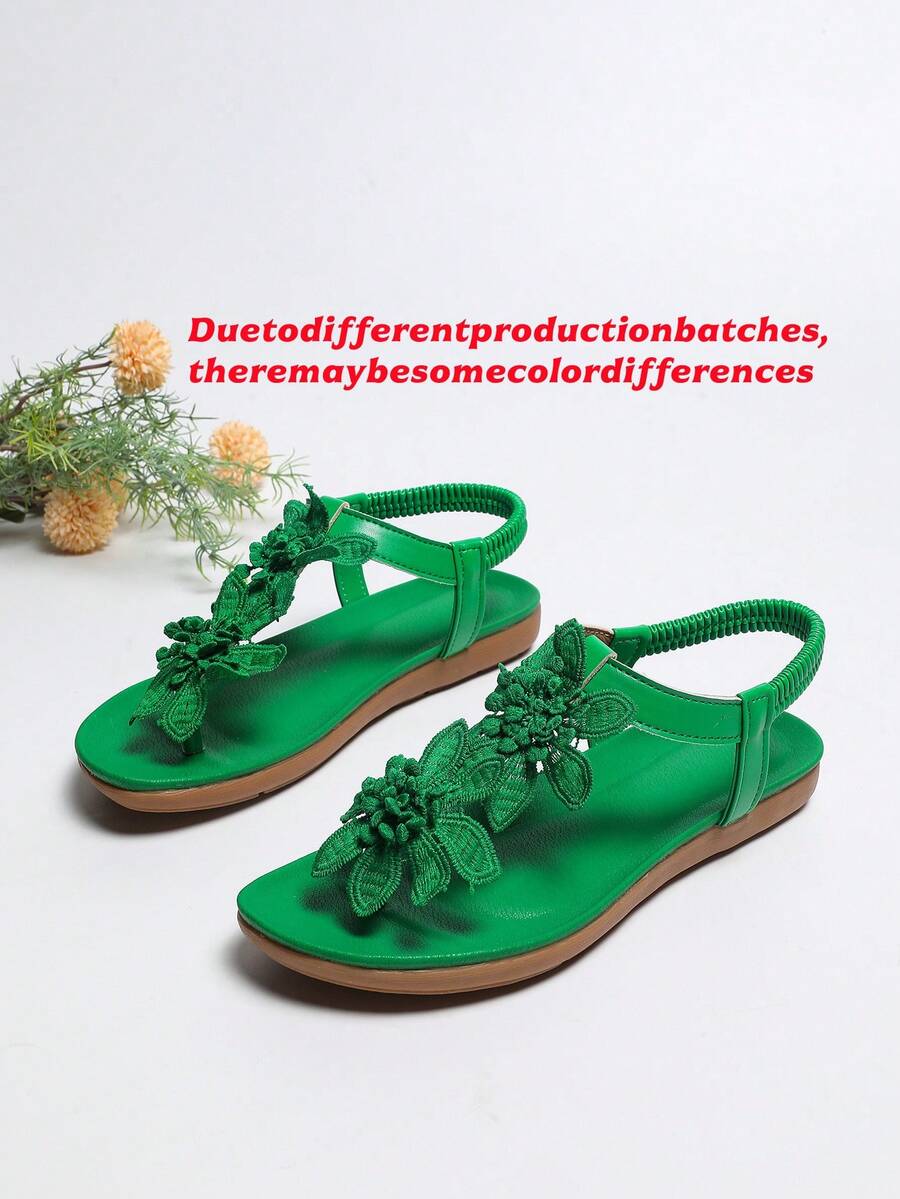 Waldoz Flora | Orthopädische Sandalen mit Blumenapplikation