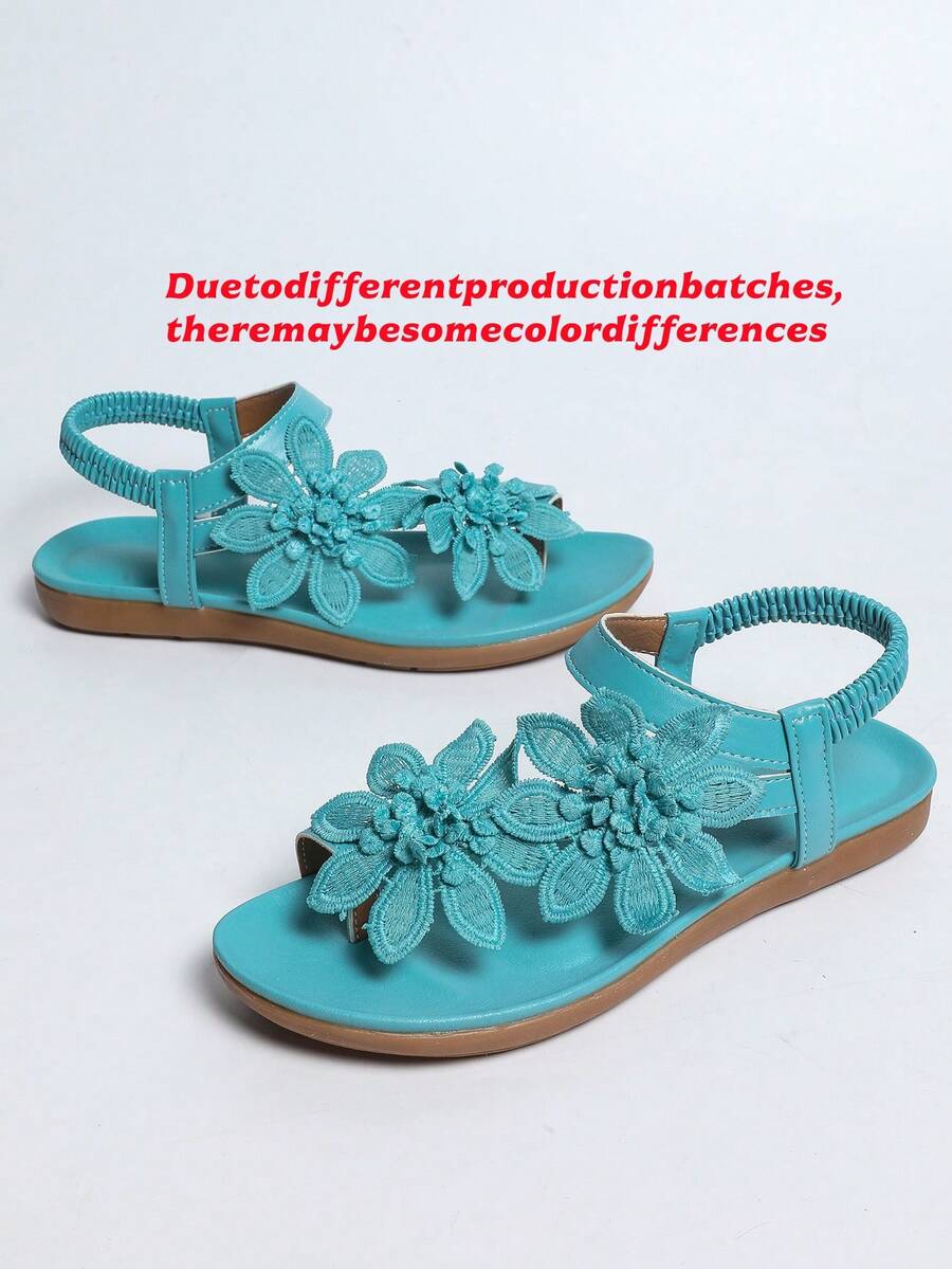 Waldoz Flora | Orthopädische Sandalen mit Blumenapplikation
