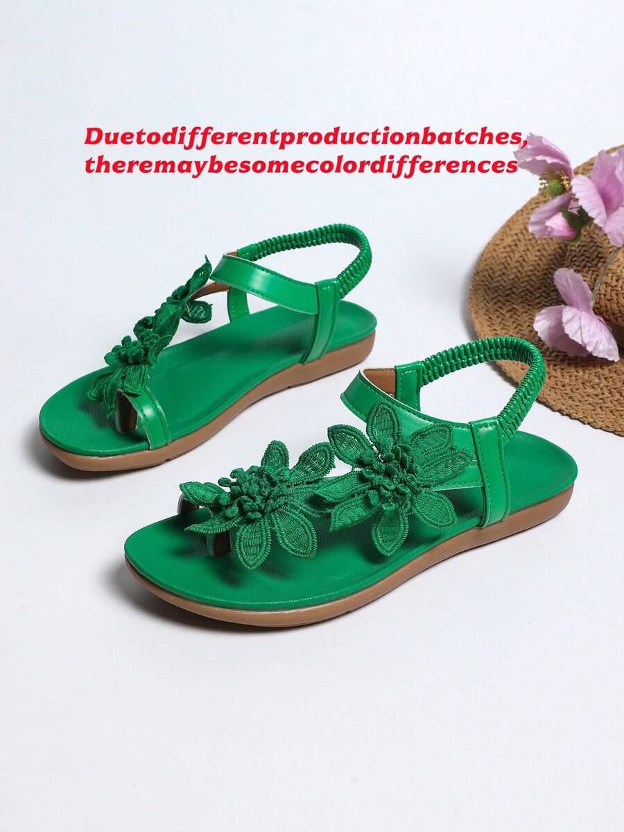Waldoz Flora | Orthopädische Sandalen mit Blumenapplikation