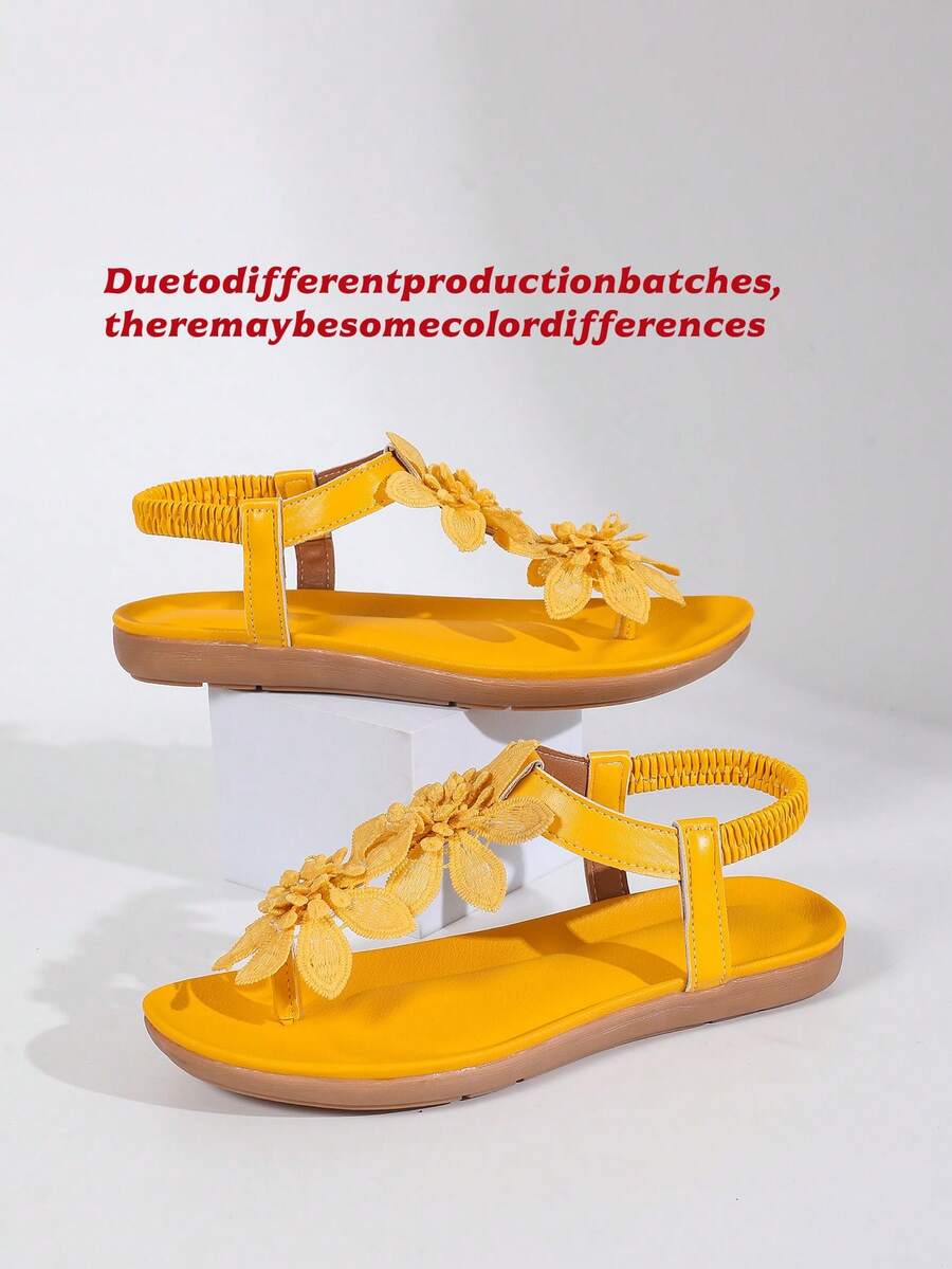Waldoz Flora | Orthopädische Sandalen mit Blumenapplikation