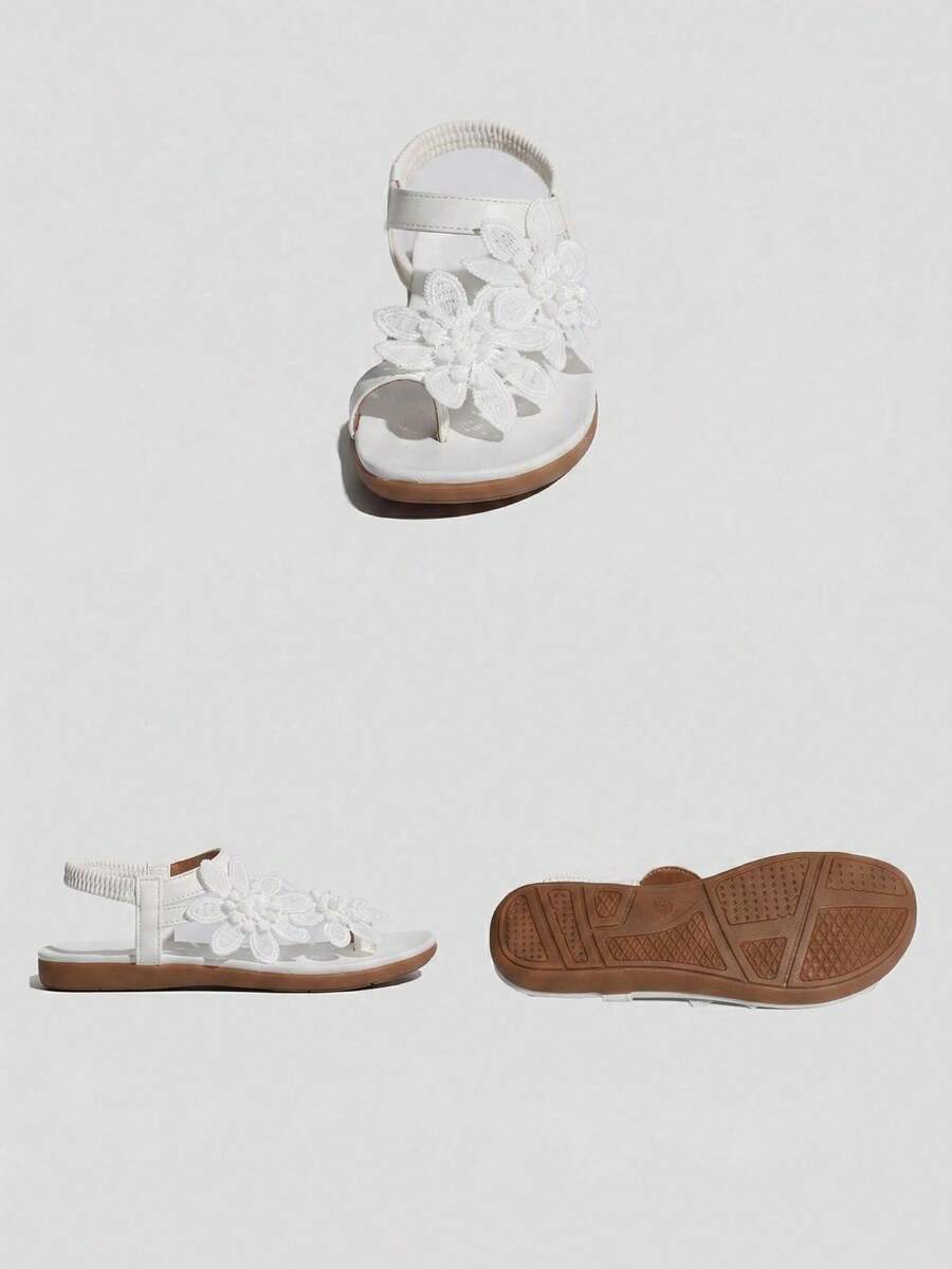 Waldoz Flora | Orthopädische Sandalen mit Blumenapplikation