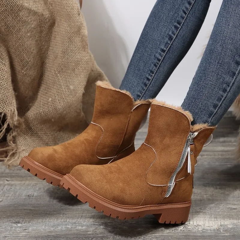 Sommerfeld™ | Gefütterte Winterstiefel mit Seitlichem Reißverschluss