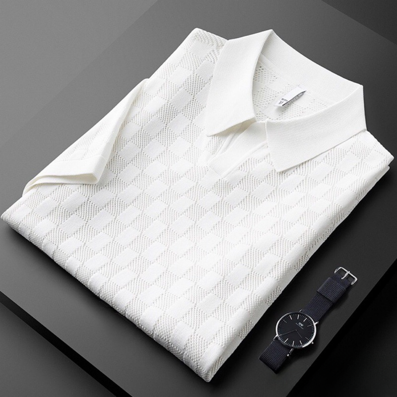 Ansel Checkered Polo Shirt