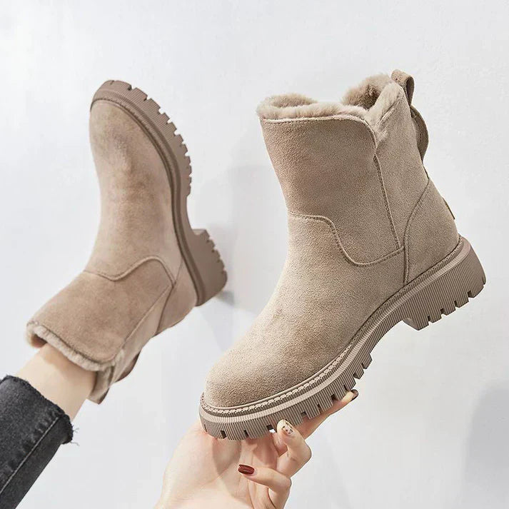 Sommerfeld™ | Gefütterte Winterstiefel mit Seitlichem Reißverschluss